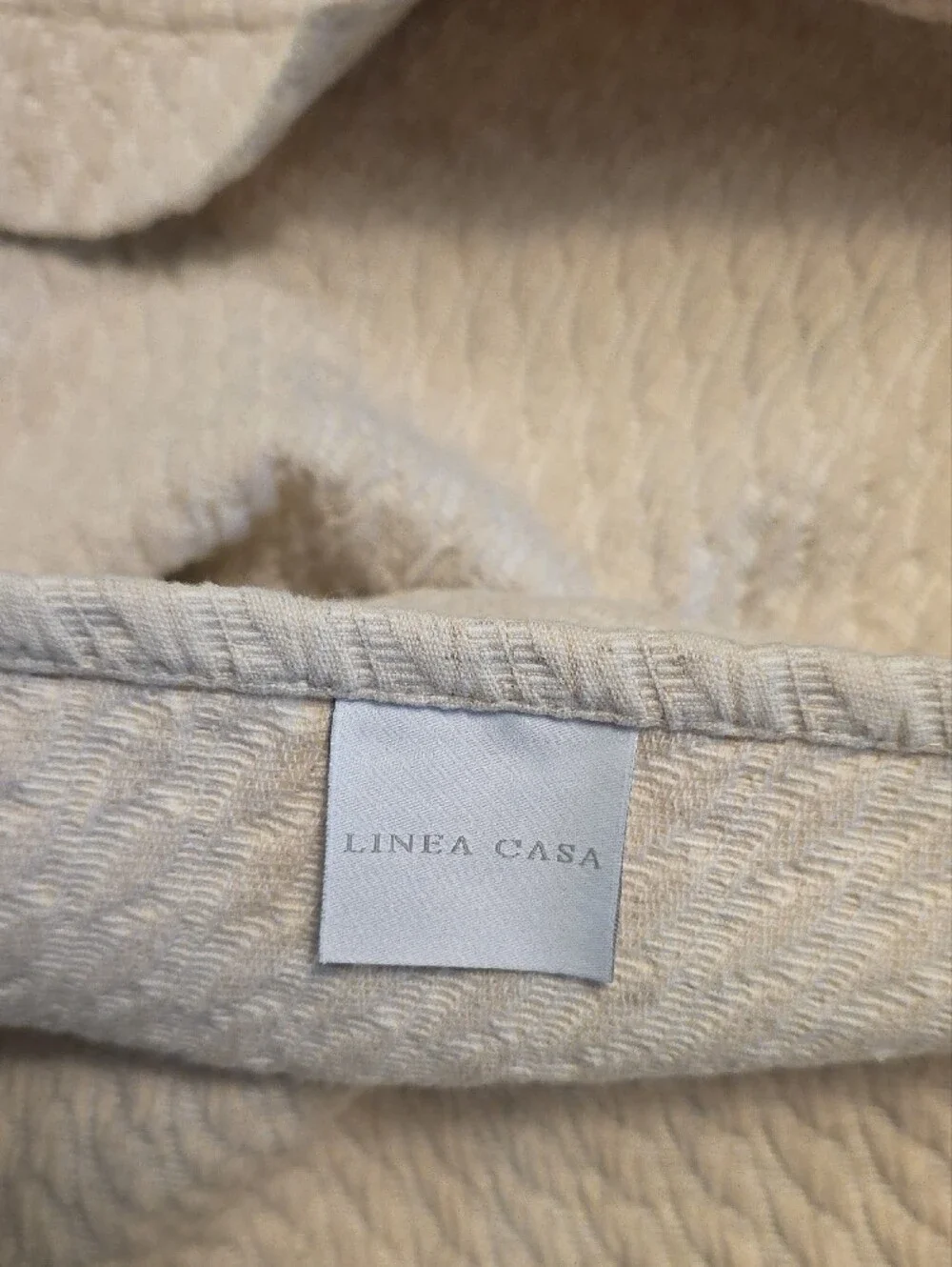 Luxury Cream/Beige Pillow Shams  2 King and One Standard